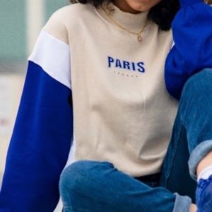 Multi color crew neck sweater